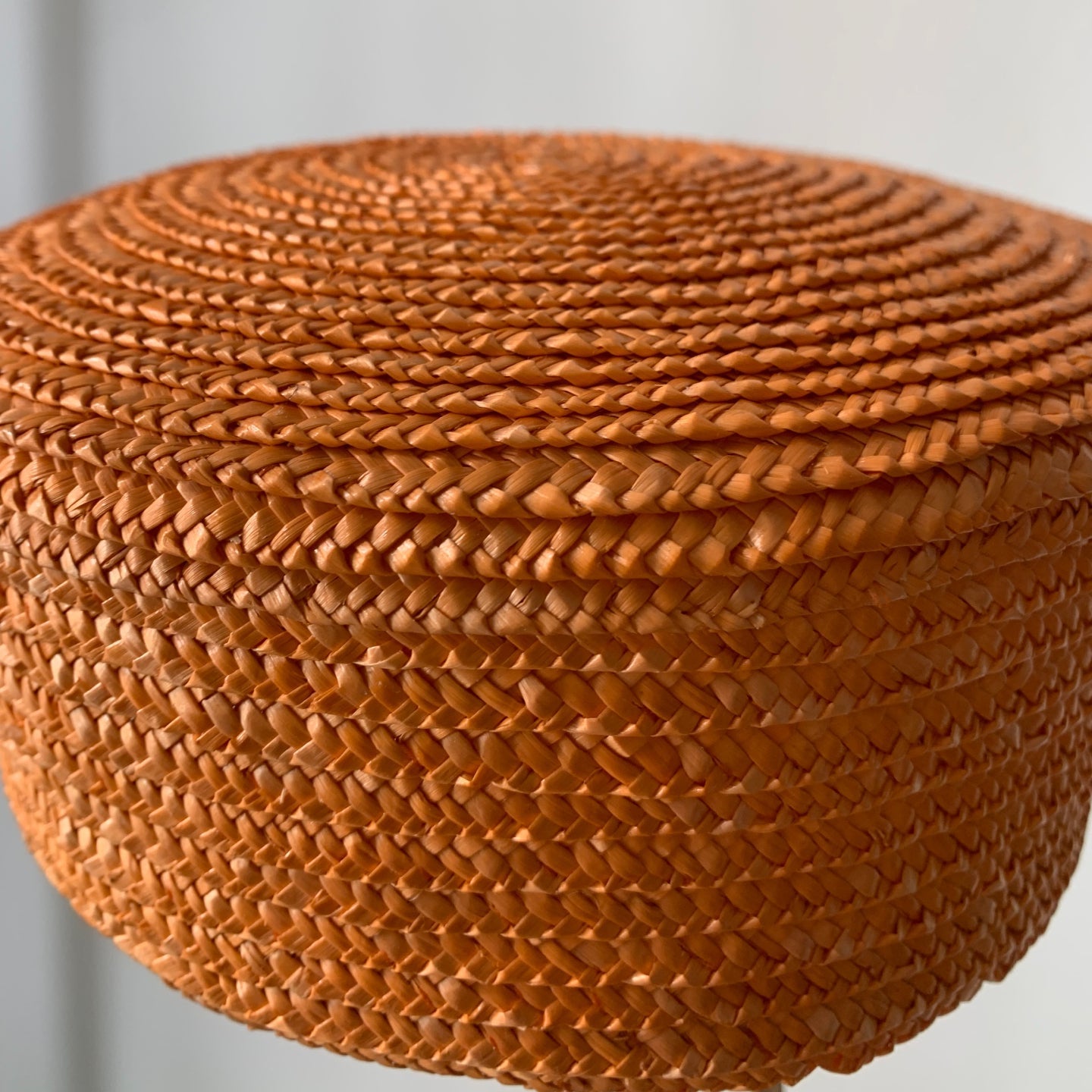 Braided Straw Beret
